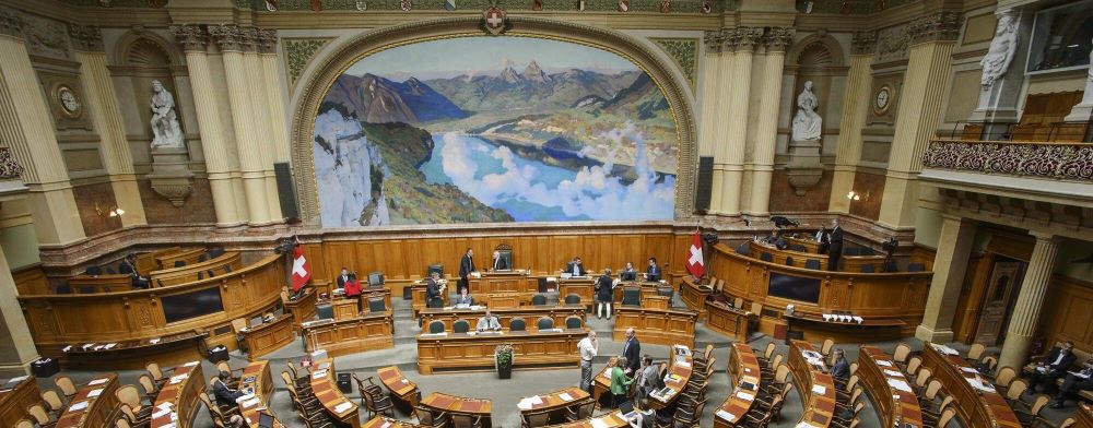 Nationalratssaal (Quelle: Schweizer Parlament, Parlamentsdienste, 3003 Bern, Rob Lewis, 2019)small